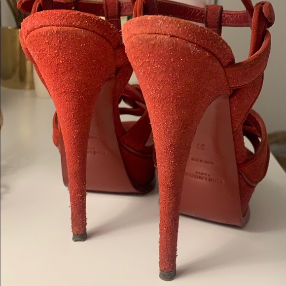 YSL Tribute 105 Quartz Red Glitter ❤ - Picture 2 of 5